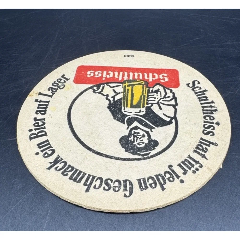 Vintage German Beer Coaster Schultheiss Berlin 1979 Deutschlandhalle